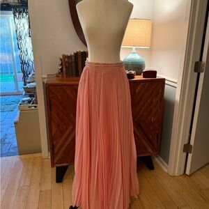 Prada Pink Skirt with Rhinestone crystal waistband Detail